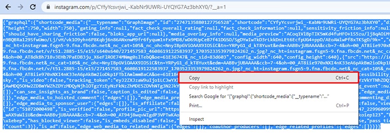 Highlight and copy the entire source code